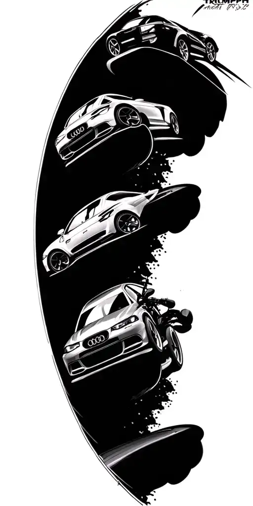 Audi Rs3 Triumph Street Triple Rs Racing Through A Caribbean