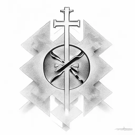 Christian Cross The Number 10