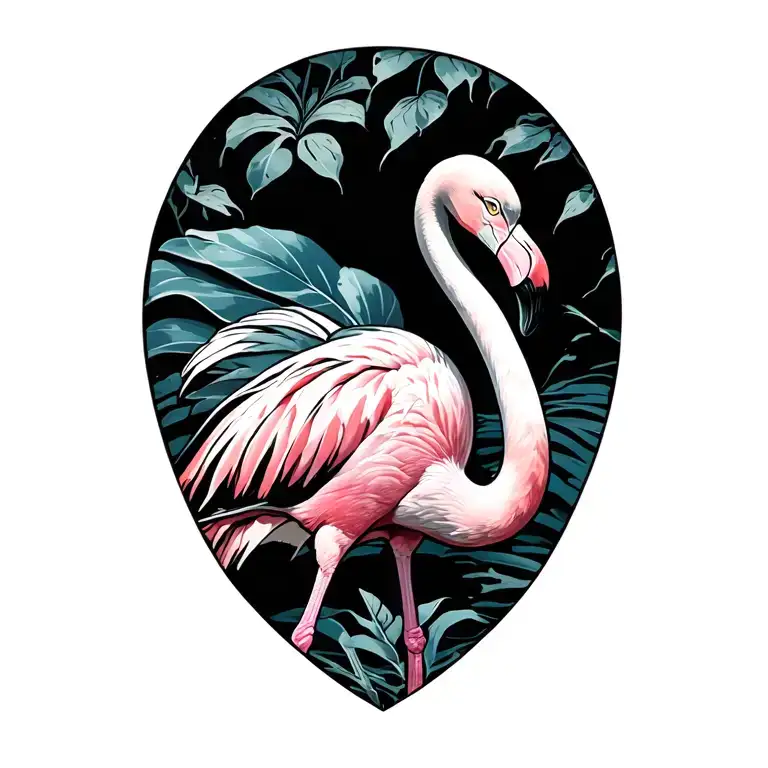 Flamingo Blue Standing