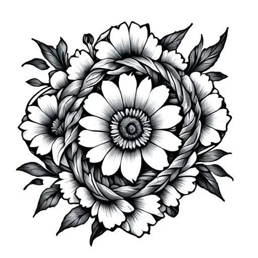 Zodiac Cancer 7-18-1999 Flowers Intertwined