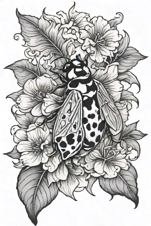 Orhid Ladybug Petunia Dove