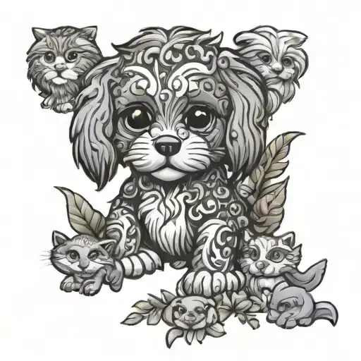 Many Webkinz Pets In Nature Setting