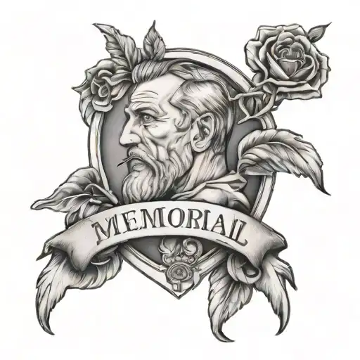 Memorial Dad Tattoo Design