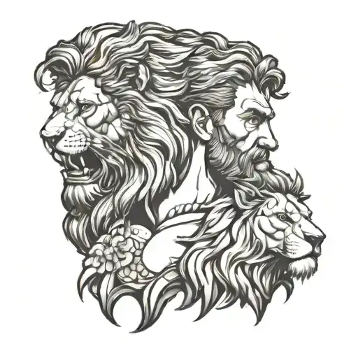 Hercules With Lion Head