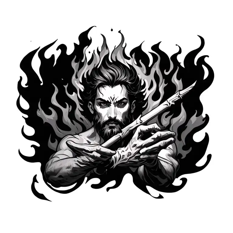 Fravahar With Fire Rising