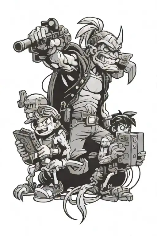 Comic And Computer Games 90S Cartoon Characters