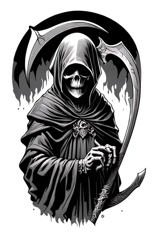 Grim Reaper With Scythe
