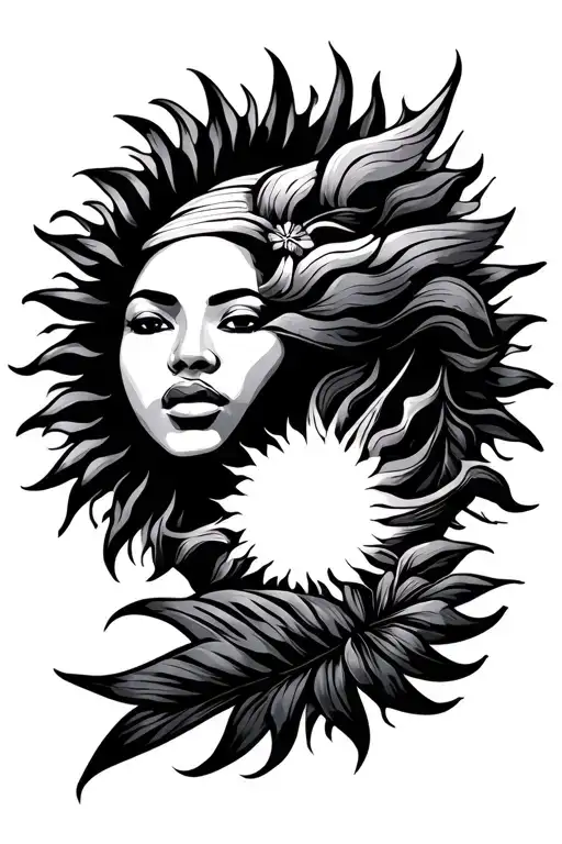 3 Stars And A Sun With Philippine Tattoo Design