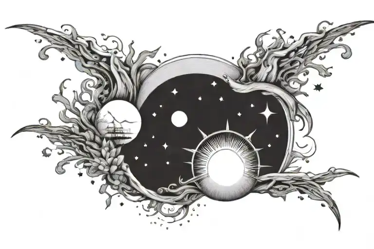 Camp Nature Sea Sun Moon