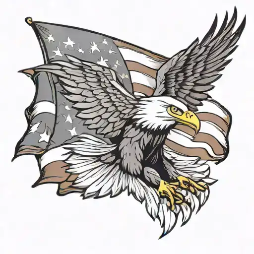 American Flag Eagle