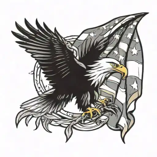 American Flag Eagle