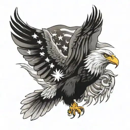 American Flag Eagle