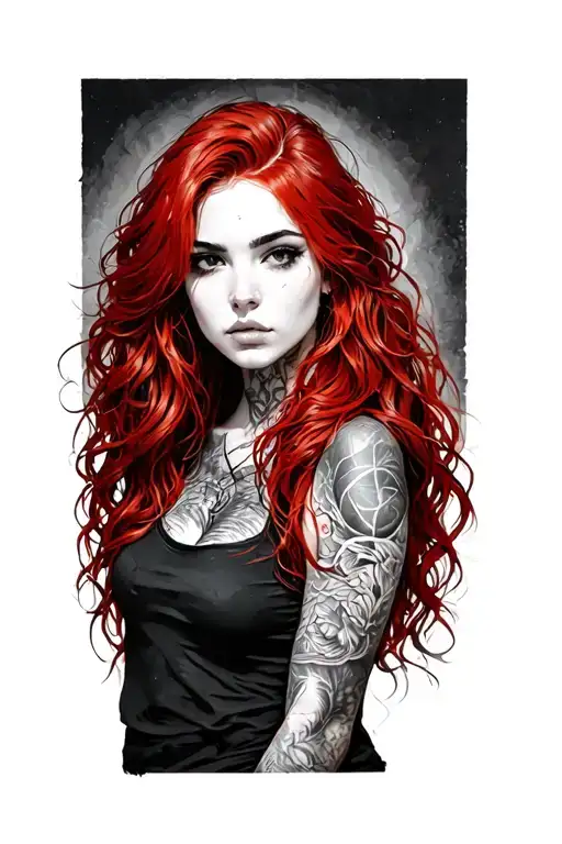 Dominant Girl Red Hair