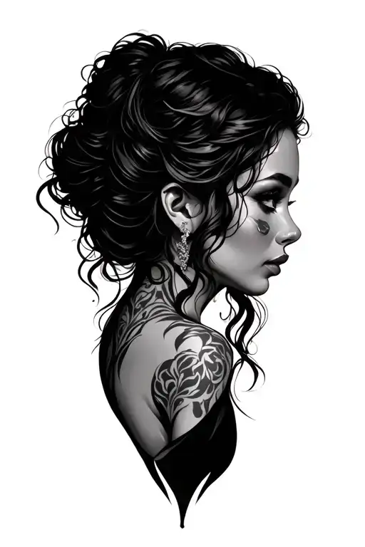 Sexy Girl Side Profile