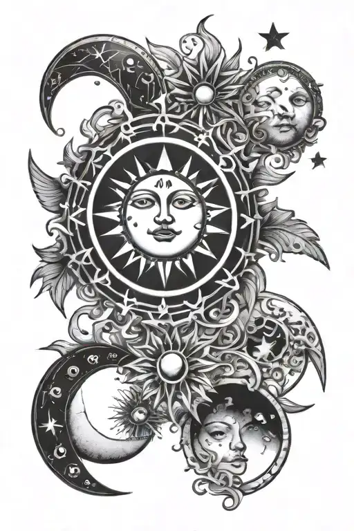 Sun And Moon Phases
