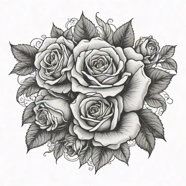 Roses And Leaves