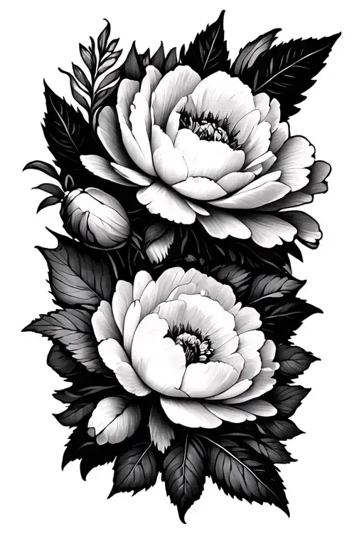 Cosmo And Peony Birth Flowers