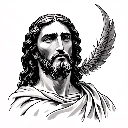 Jesus Forearm Tattoo For Men