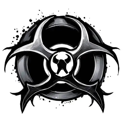 Biohazard Symbol Cyber Sigilism