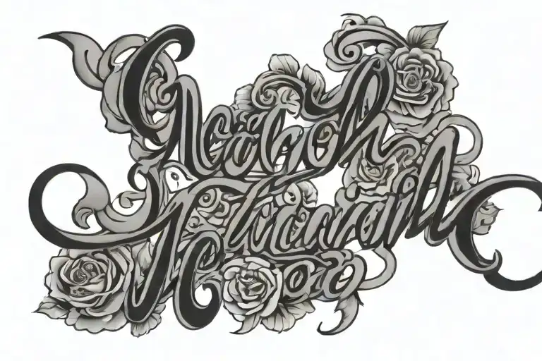 Mom And Dad Calligraphy Name