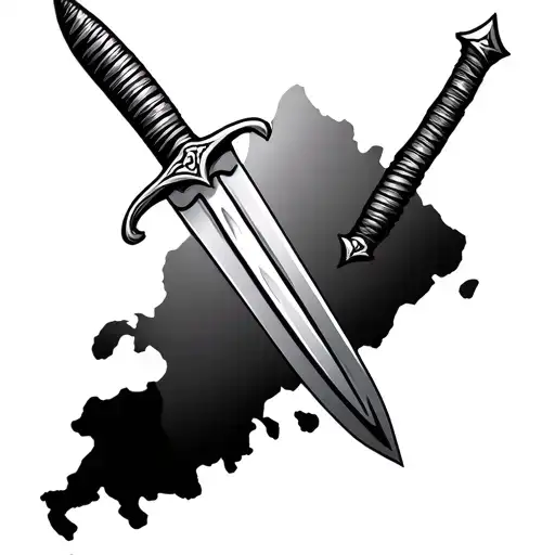 Punjab Map With A Sword