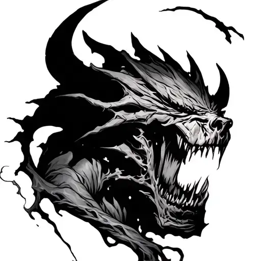 Demon Ripping Through Skin