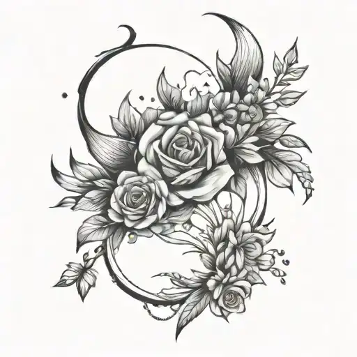 Witchy Flowers And Crystals Forming