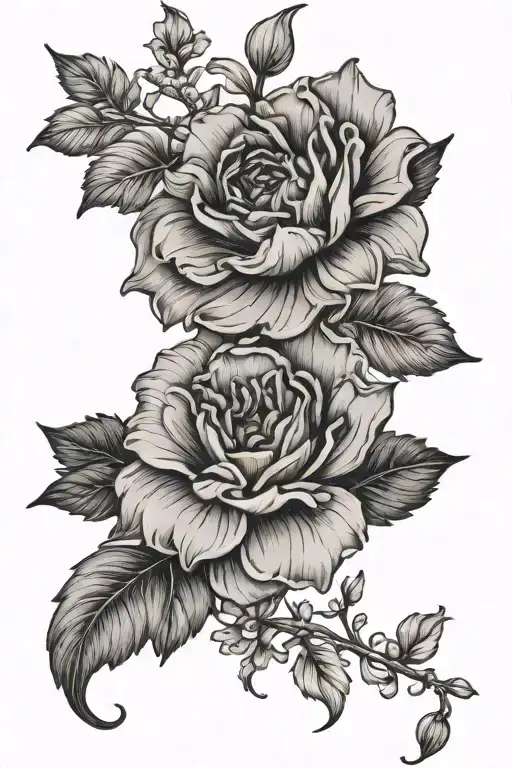 Birth Flower Intertwined