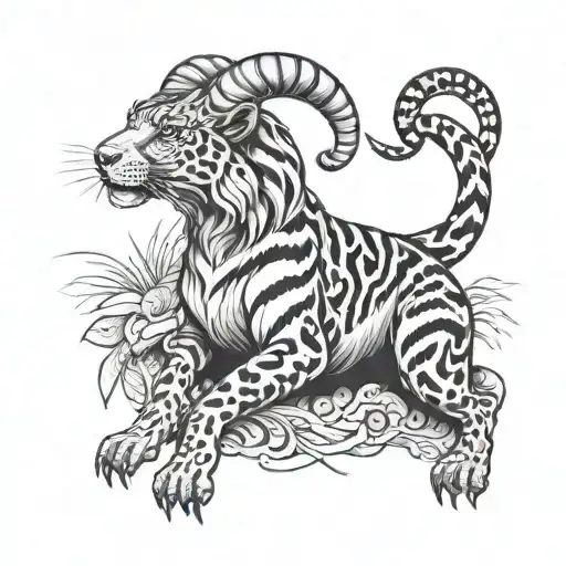 Goat Dog Tiger Snake Separate