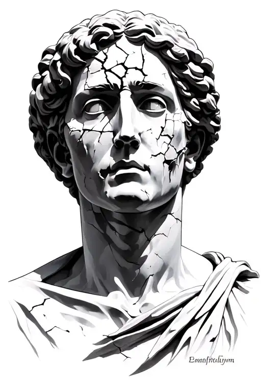 Statue With Broken Face