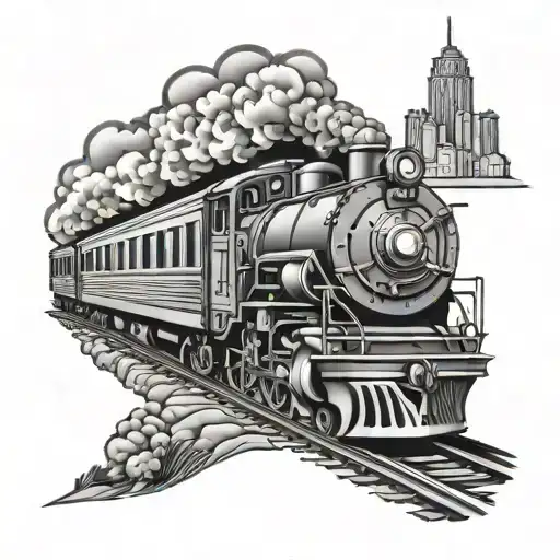 Chicago Train Running