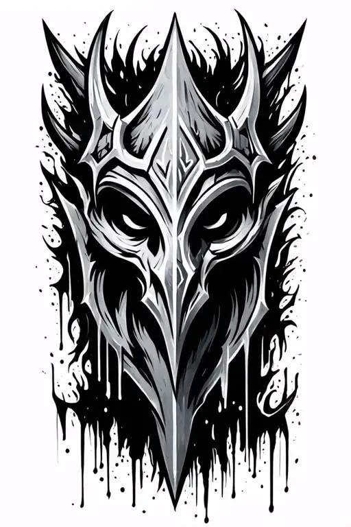 Warcraft Including Alliance Sigil Spray Painted