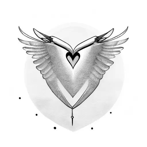 Bird With Chain Heart