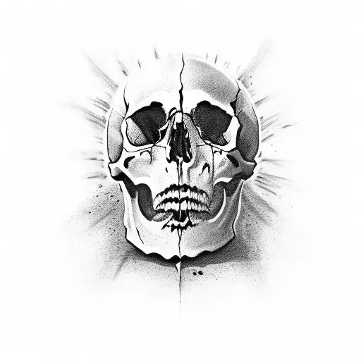 A Skull Without Its Left Eye