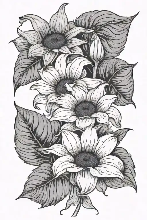 Sunflower And Calla Lily