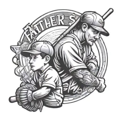 Father And Son Baseball