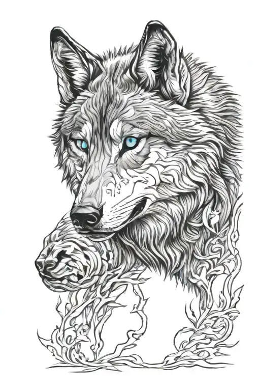 Wolf Blue Eyes