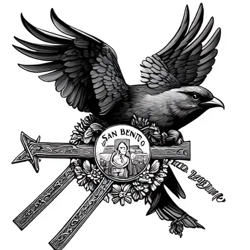 Jacinto Bird Grabbing A San Benito Cross Mix Medal