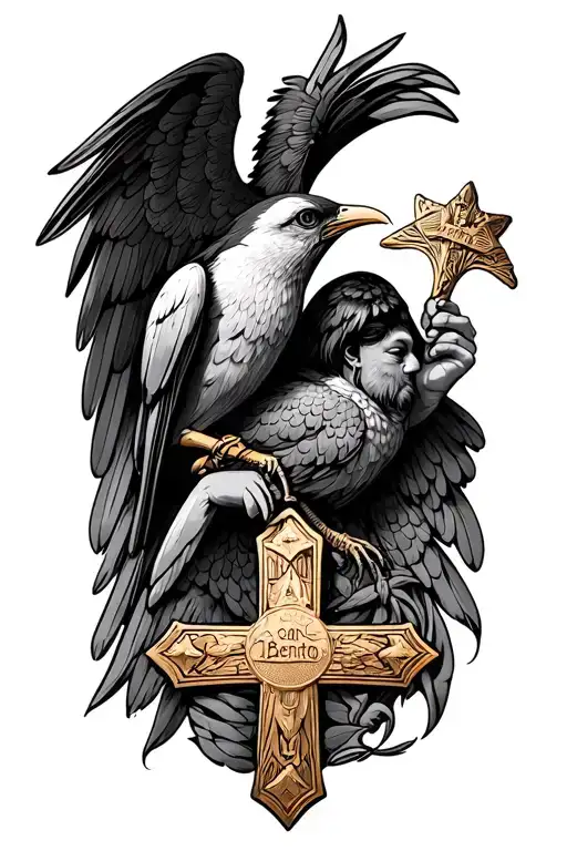 Jacinto Bird Grabbing A San Benito Cross Mix Medal