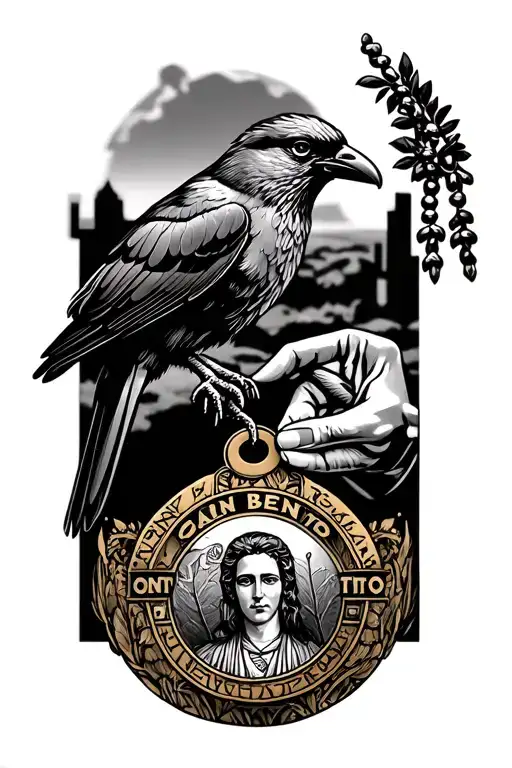 Jacinto Bird Grabbing A San Benito Medal