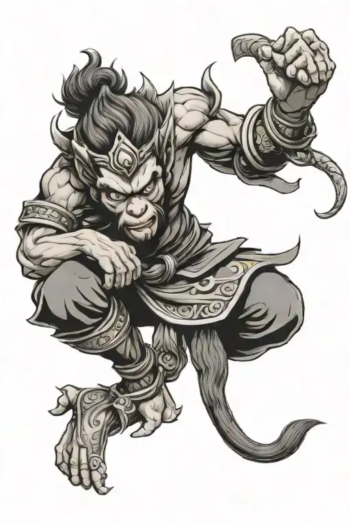 Sun Wukong Monkey King Pray