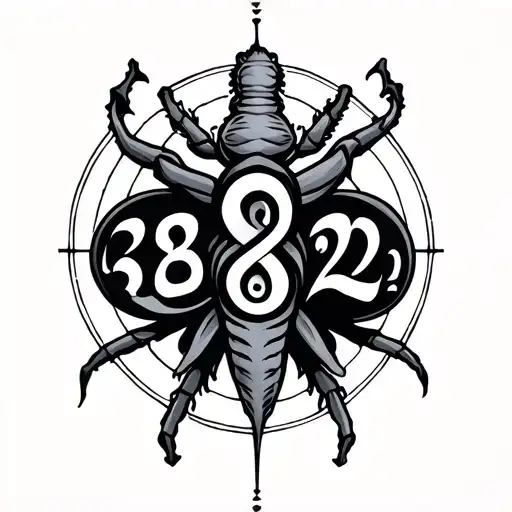 Cancer Zodiac Sign With The Numbers 38 And 23