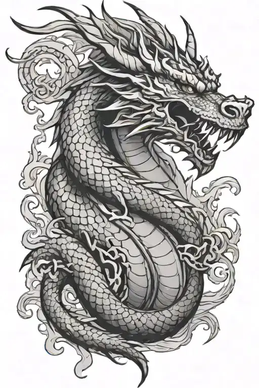 Dragon With Arm Lighting