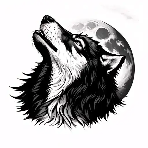 Wolf Howling At The Moon