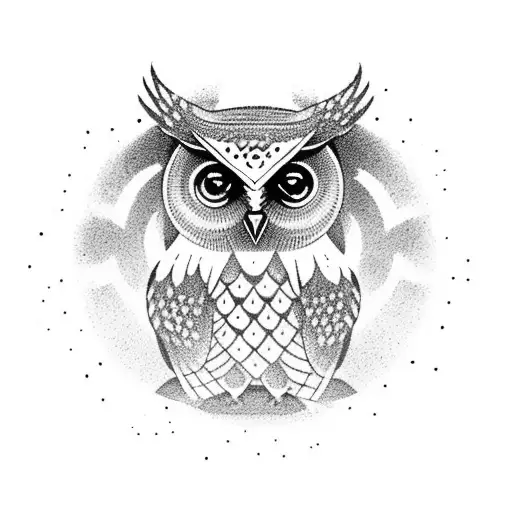 An Owl Meditating In A Serene Nature Setting Inspired By Buddhism