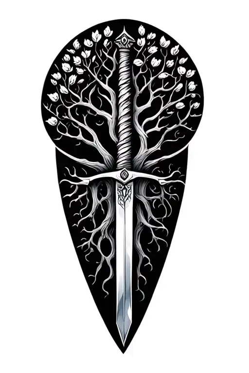 Tree Of Life With Sword