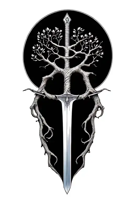 Tree Of Life With Sword