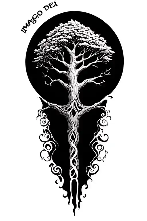 Tree Of Life With Imago Dei Text