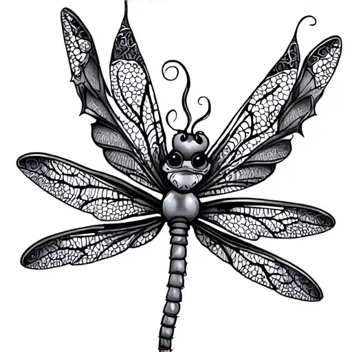 Dragon Fly Lace Bow
