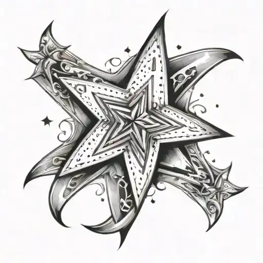 Ank With A White Star On Top Of It